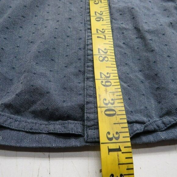 O'Neill Button Up Shirt Men's Size XL Blue Polka-Dot Short Sleeve 100% Cotton - Picture 7 of 8